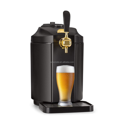 Mini Keg Beer Dispenser with Tower Self-Cooling Beer CO2 Cartridge Pressure System Beer Wine Cooler Dispenser HBD-558